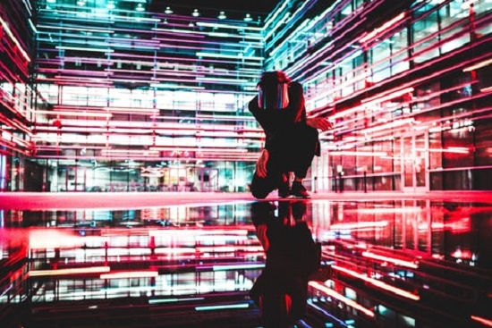 Building with artificial intelligence image kneeling down